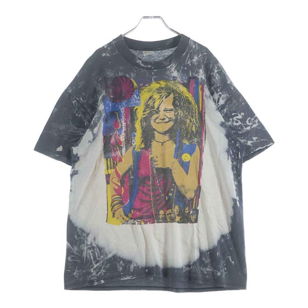 VINTAGE (ヴィンテージ) 90S MOSQUITO HEAD JANIS JOPLIN OVP STEDMAN モスキート・ヘッドジャニス・ジョプリン オーブイピー ステッドマン クルーネック半袖カットソーTシャツ グレー