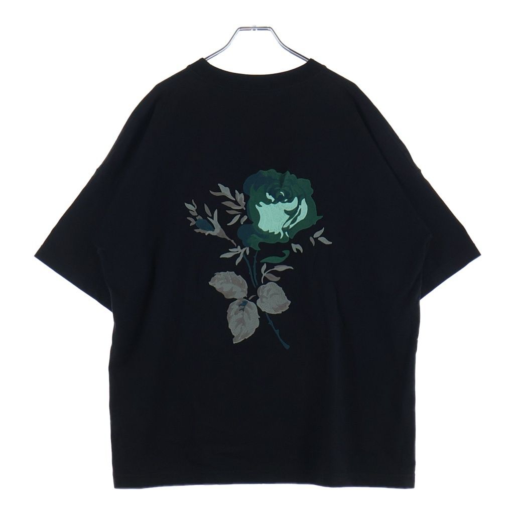 Christian Dior (クリスチャンディオール) 22AW ロゴ刺繍半袖Tシャツ カットソー ブラック 243J685A0677