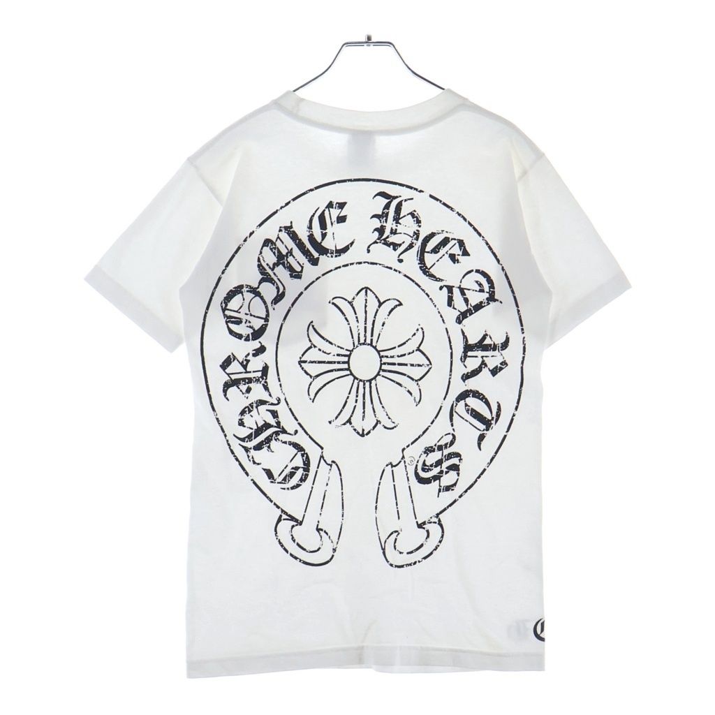 CHROME HEARTS (クロムハーツ) OLD S/S オールド CHプラス バックホースシュープリント 半袖Tシャツカットソー