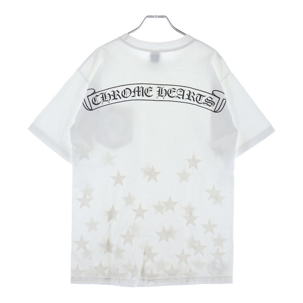 CHROME HEARTS (クロムハーツ) OLD S/S オールド バックスクロールラベル スタープリント 半袖Tシャツ