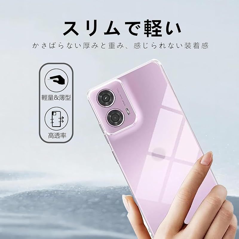 新品】 【1枚フィルム+ケース TPU】For Motorola Moto G24 ガラス