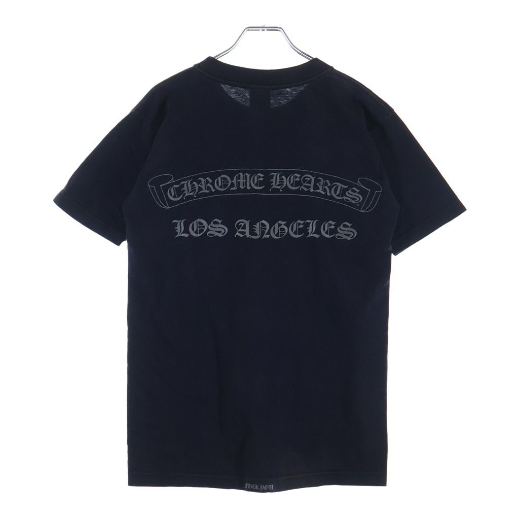 CHROME HEARTS (クロムハーツ) OLD LOS ANGELS BACK SCROLL FUCK YOU S/S TEE オールド ロサンゼルス限定 バックスクロールプリント半袖Tシャツ ブラック/シルバー