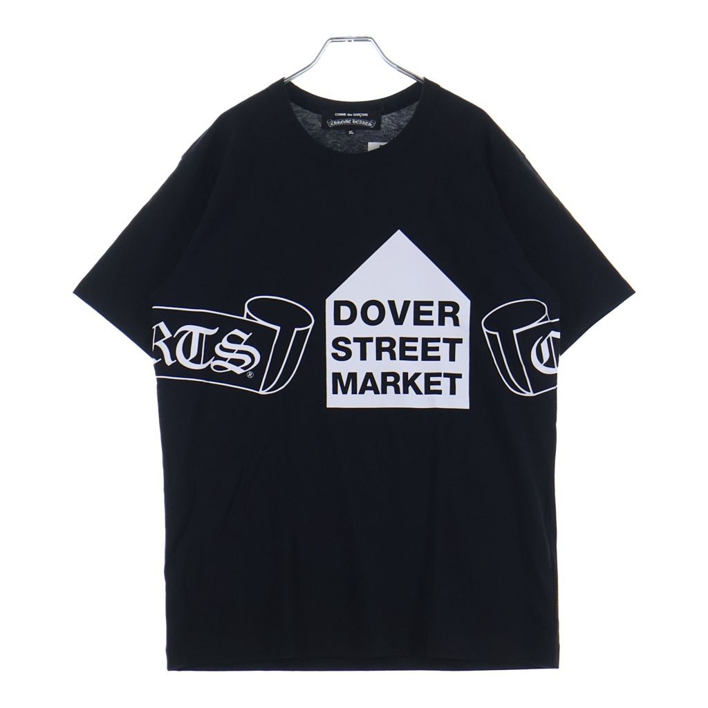 CHROME HEARTS (クロムハーツ) ×DOVER STREET MARKET クロムハーツ ドーバーストリートマーケット DSM 半袖Tシャツカットソー ブラック