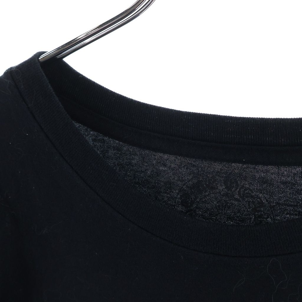 CHROME HEARTS (クロムハーツ) ロゴプリント コットン半袖Tシャツ ブラック #M CHROME HEARTS (クロムハーツ) ロゴプリント コットン半袖Tシャツ ブラック #M