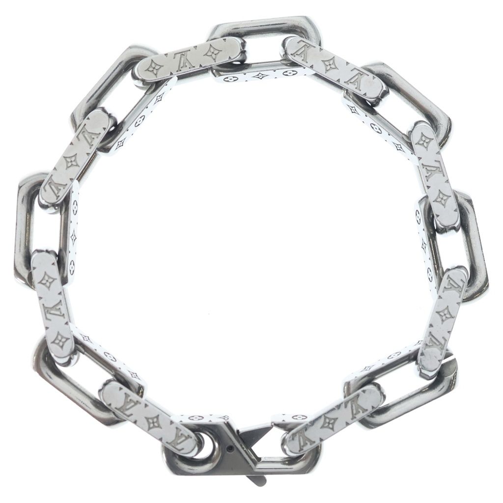 LOUIS VUITTON (ルイヴィトン) モノグラム コリエ チェーンブレスレット シルバー M00309