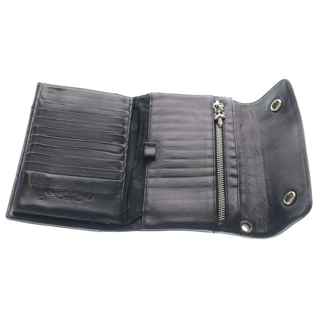 CHROME HEARTS (クロムハーツ) WAVE ウェーブ レザーウォレット 財布