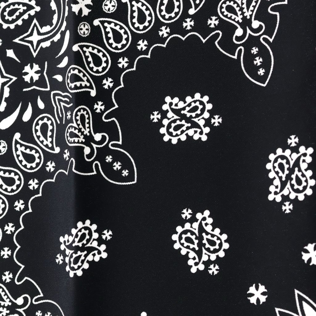 CHROME HEARTS (クロムハーツ) SILK BANDANA SCARF CHプラス シルク