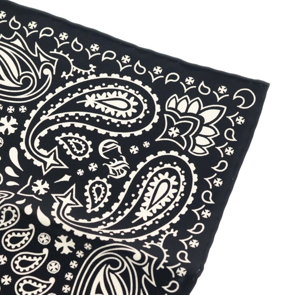 CHROME HEARTS (クロムハーツ) SILK BANDANA SCARF CHプラス シルク
