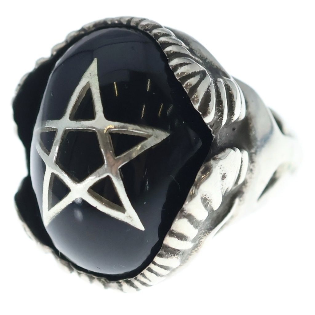 ALEX STREETER (アレックスストリーター) Devil Heart Ring デビルハートリング シルバー/ブラック