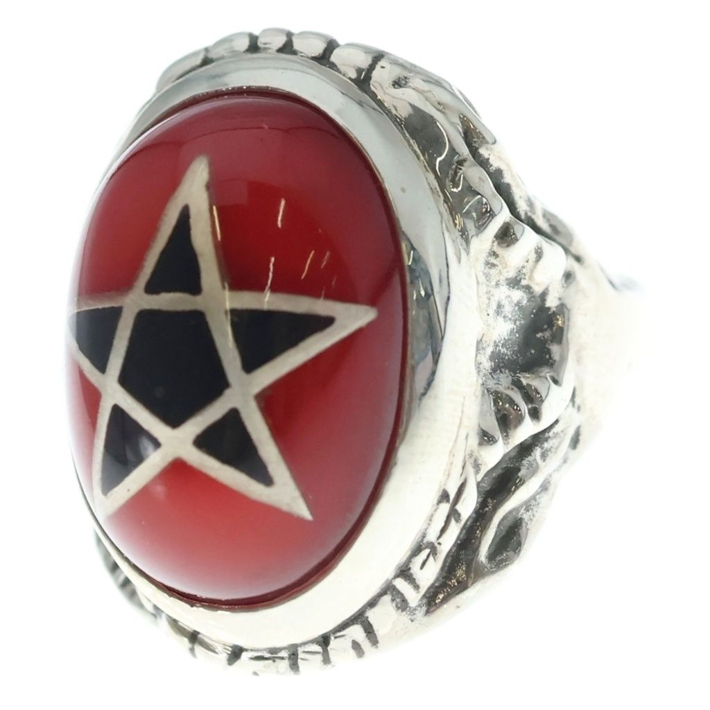 ALEX STREETER (アレックスストリーター) Angel Heart Ring エンジェルハートリング ハーレクイン シルバー/レッド