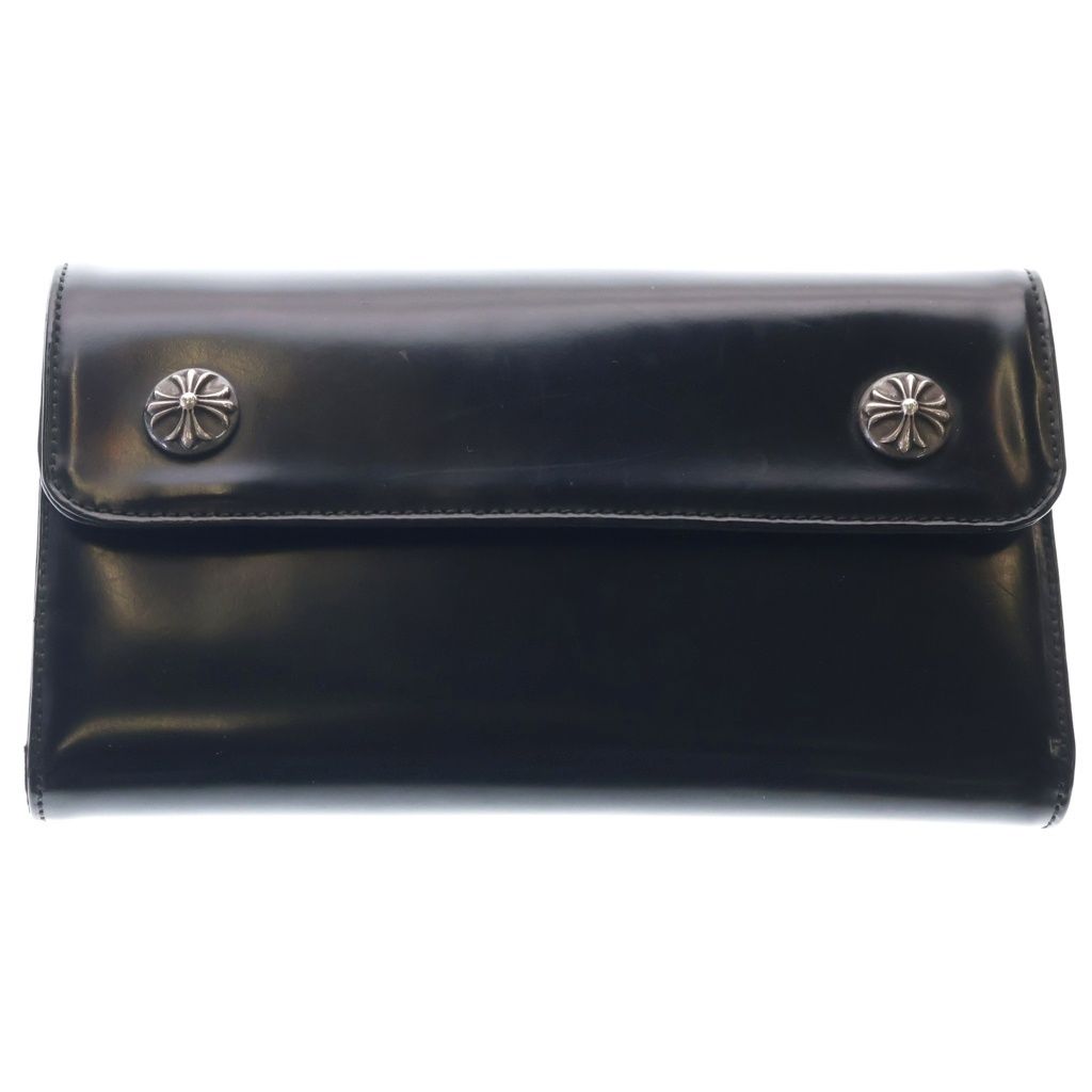 CHROME HEARTS (クロムハーツ) WAVE ウェーブ レザーウォレット 財布 ブラック