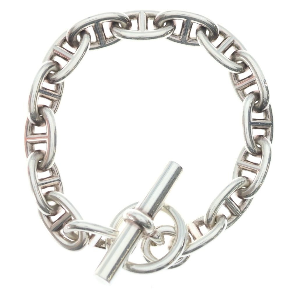 HERMES (エルメス) Chaine d'Ancre MM シェーヌダンクルMM 15コマ チェーン ブレスレット シルバー