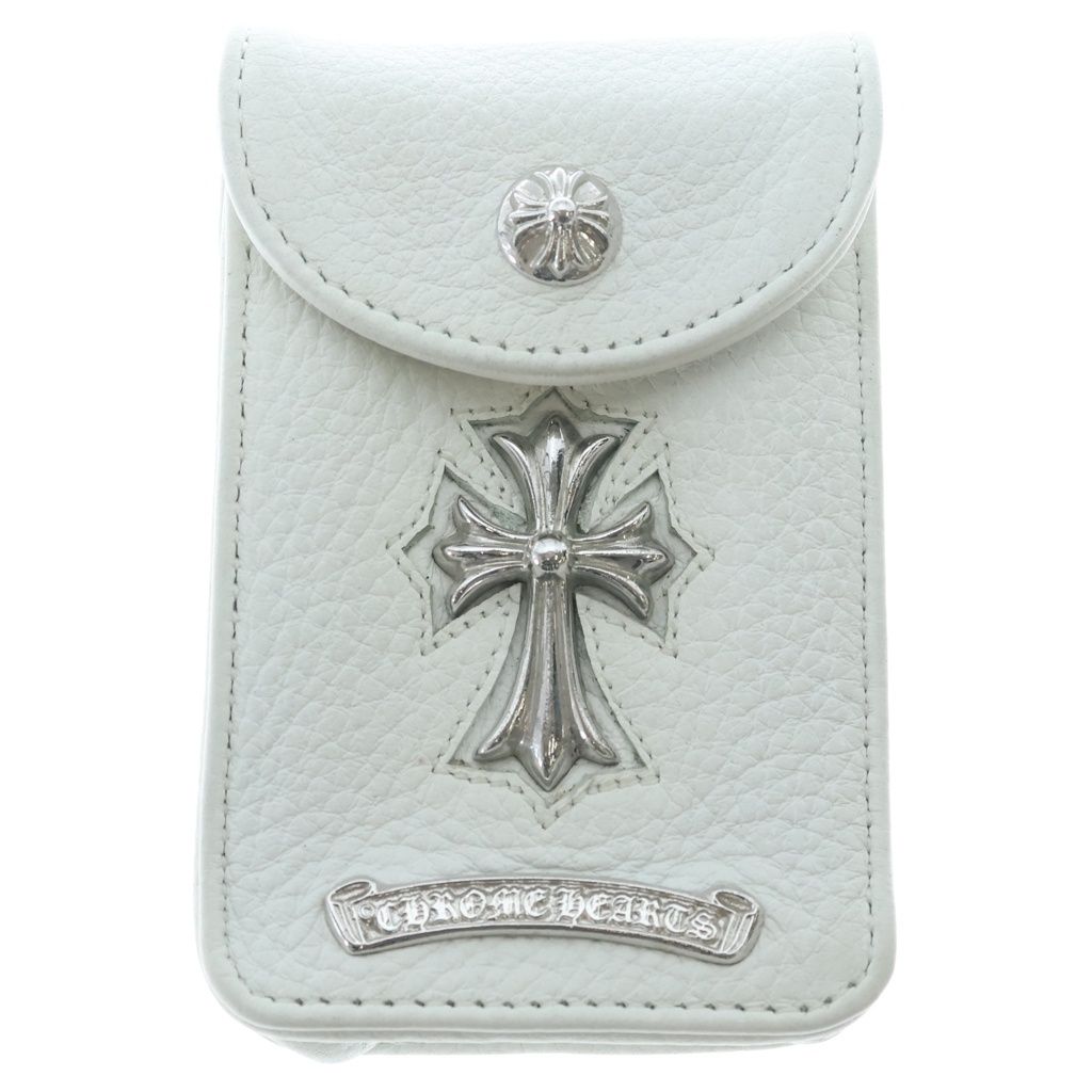 CHROME HEARTS (クロムハーツ) CH CROSS CIGARETTE CASE CHクロス シガレットケース 煙草入れ ホワイト/シルバー