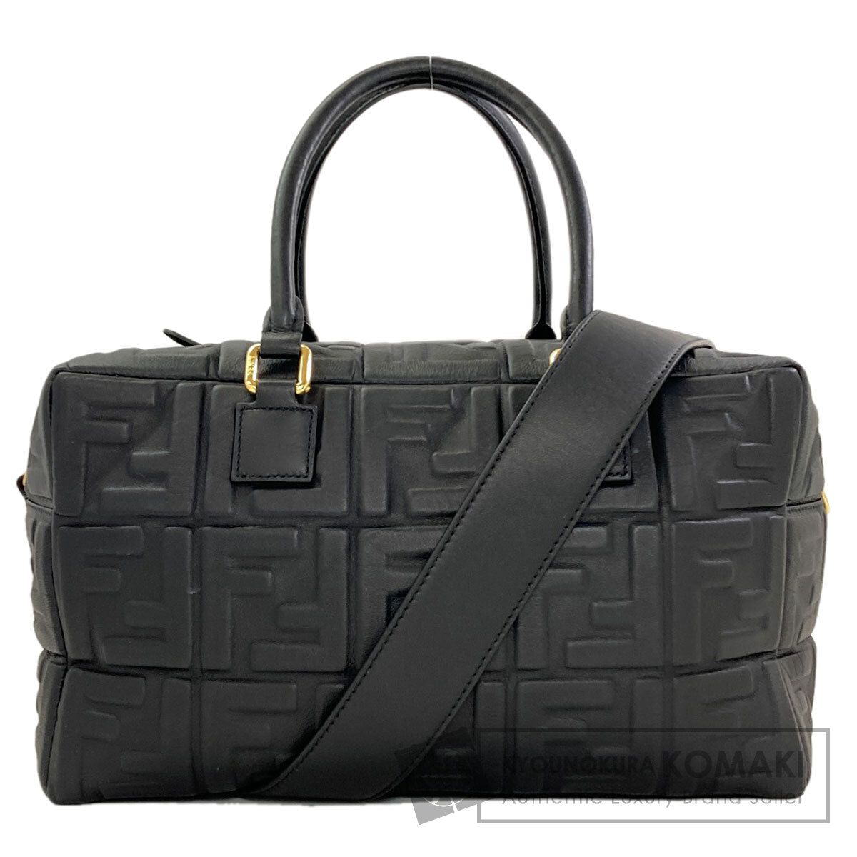 FENDI フェンディ ズッカ柄 エンボス 2WAY ハンドバッグ カーフ レディース [中古]