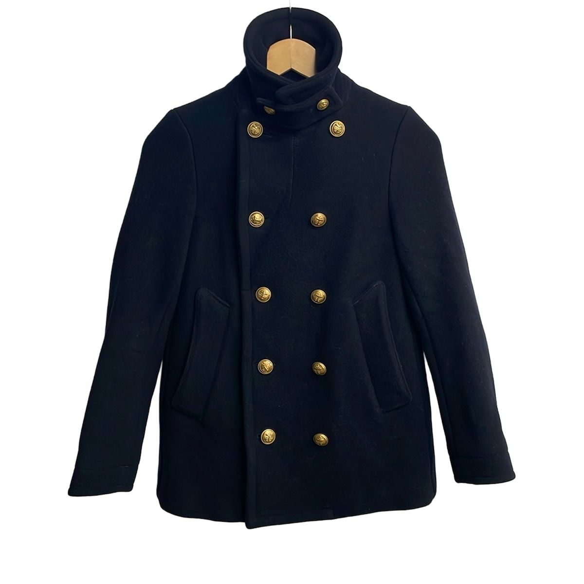 美品★Deuxieme Classe コート N241004-3 ネイビー　紺 DEUXIEME CLASSE(ドゥーズィエム) Pコート サイズ36 S レディース美品