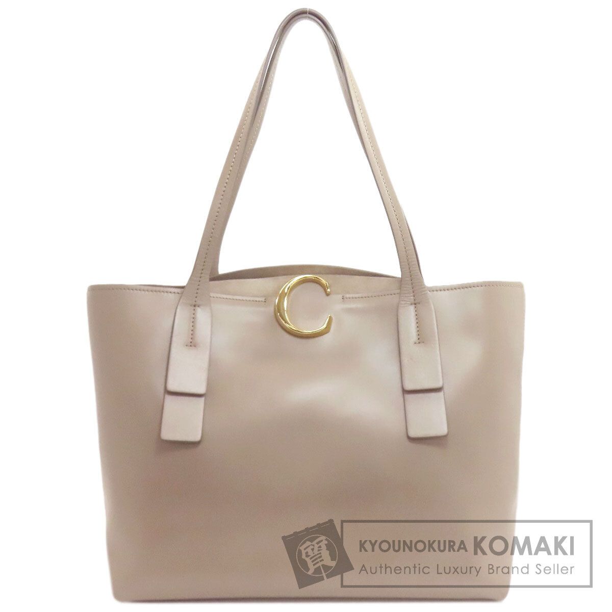 CHLOE クロエ Cロゴ トートバッグ レザー レディース [中古]