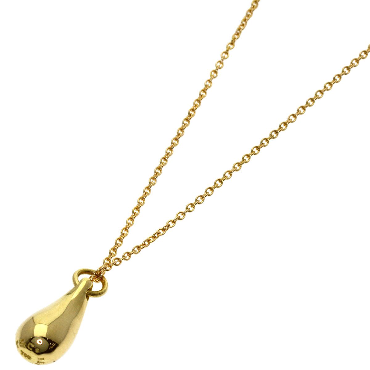 TIFFANY&Co. ティファニー ティアドロップ ネックレス K18YG