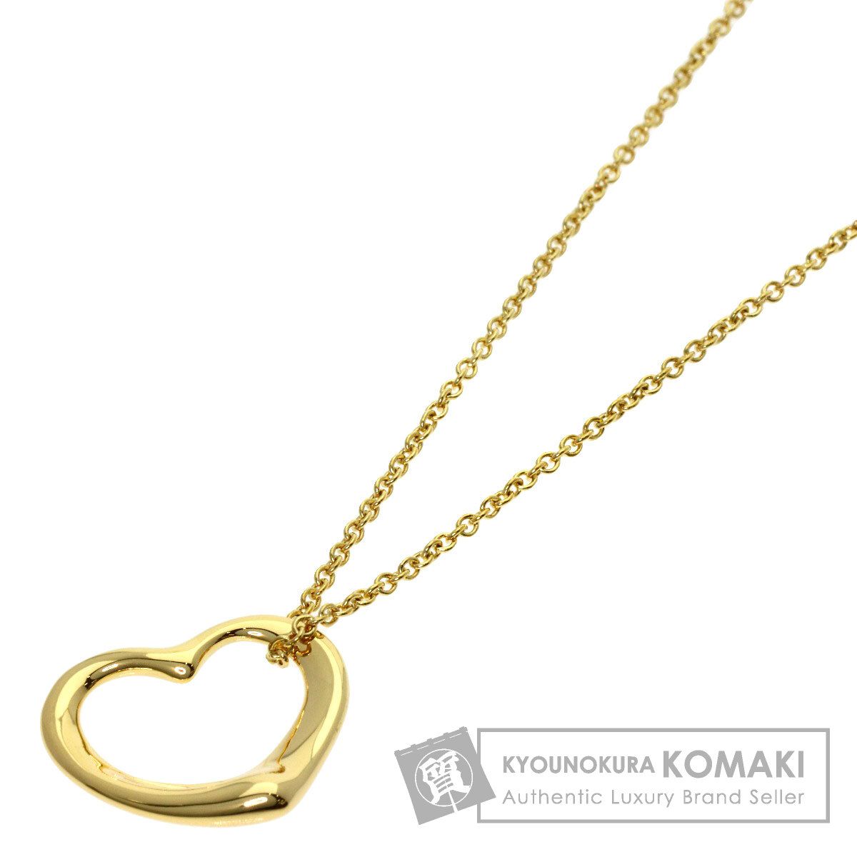 TIFFANY&Co. ティファニー オープンハート ネックレス K18YG レディース [中古]