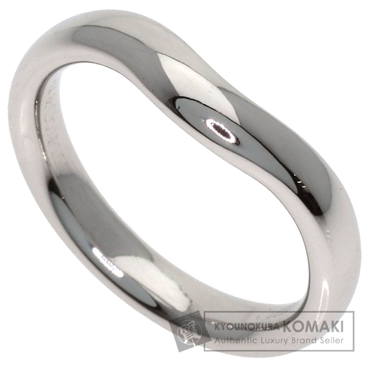 TIFFANY&Co. ティファニー カーブド バンド リング・指輪 PT950 レディース [中古]