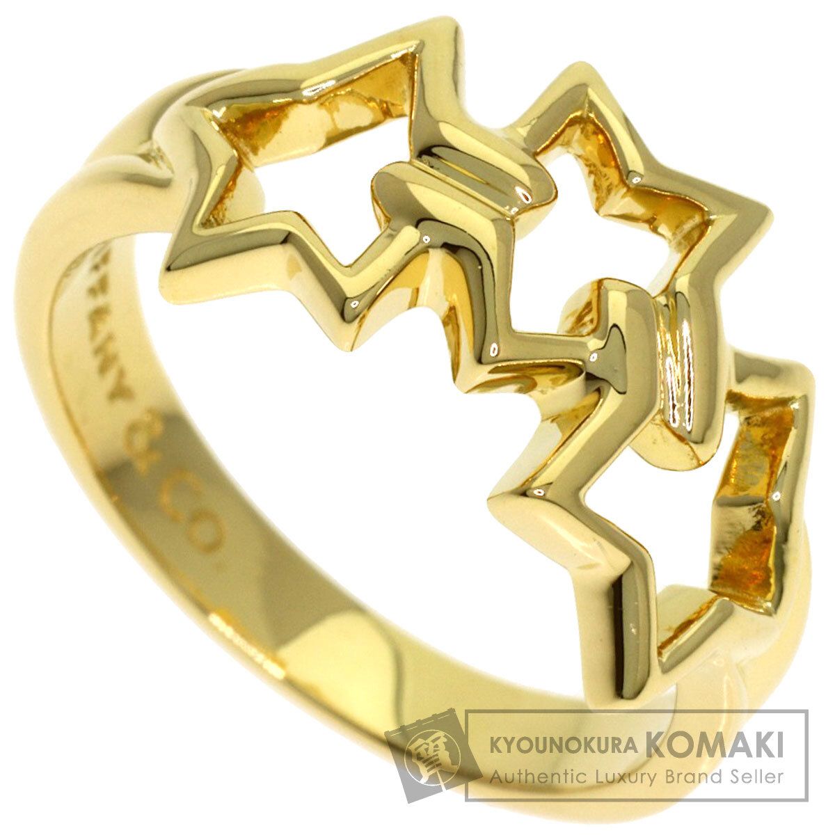 TIFFANY&Co. ティファニー トリプルスター リング・指輪 K18YG レディース [中古]