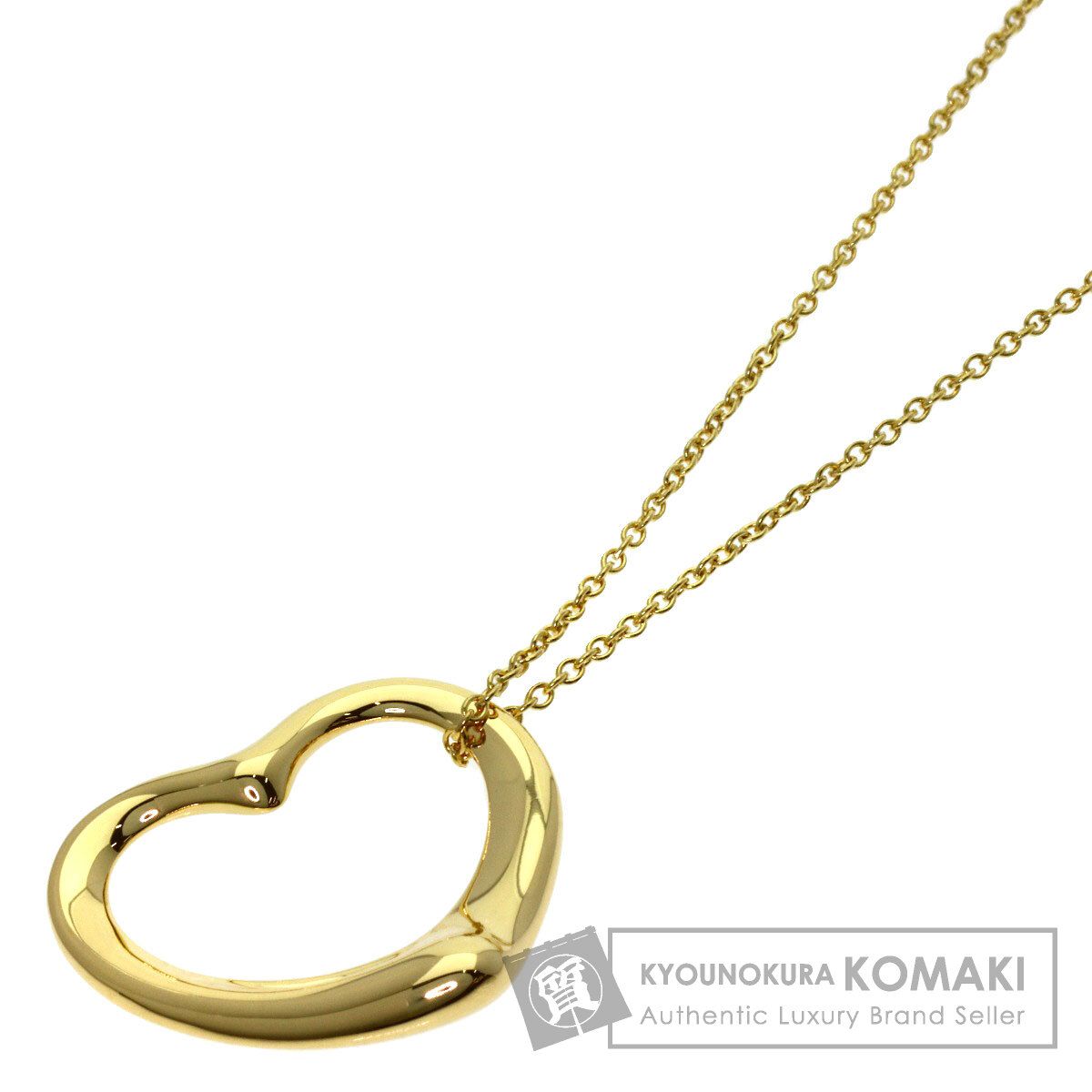 TIFFANY&Co. ティファニー オープンハート ネックレス K18YG レディース [中古]