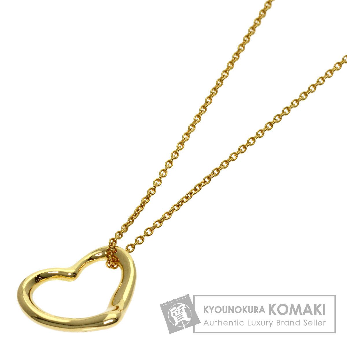 TIFFANY&Co. ティファニー オープンハート ネックレス K18YG レディース [中古]