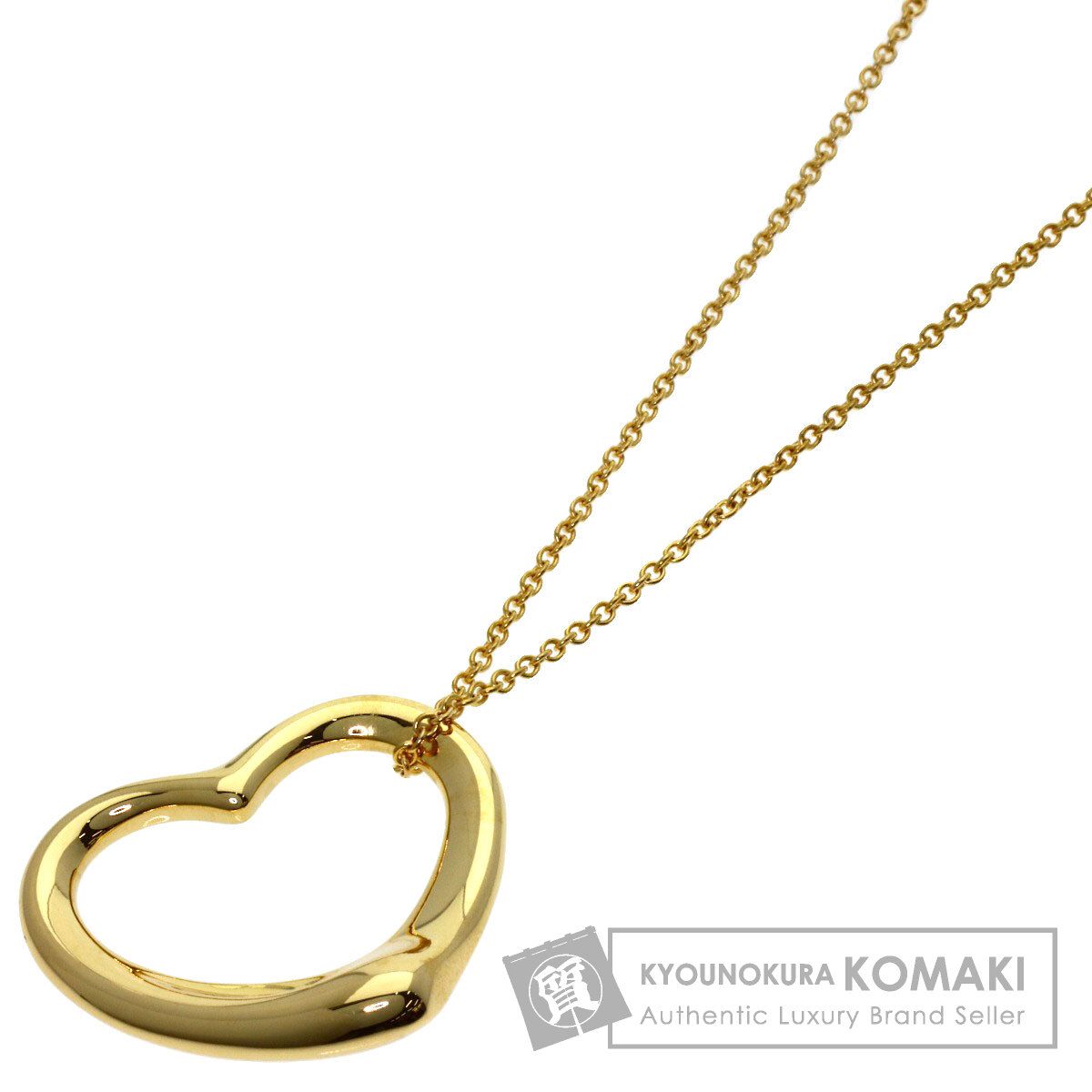 TIFFANY&Co. ティファニー オープンハート ネックレス K18YG レディース [中古]