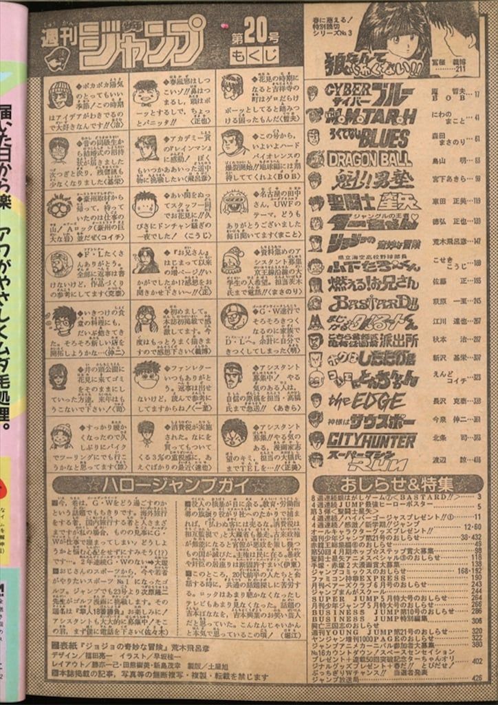 週刊少年ジャンプ 1989年(平成1年)20 8920