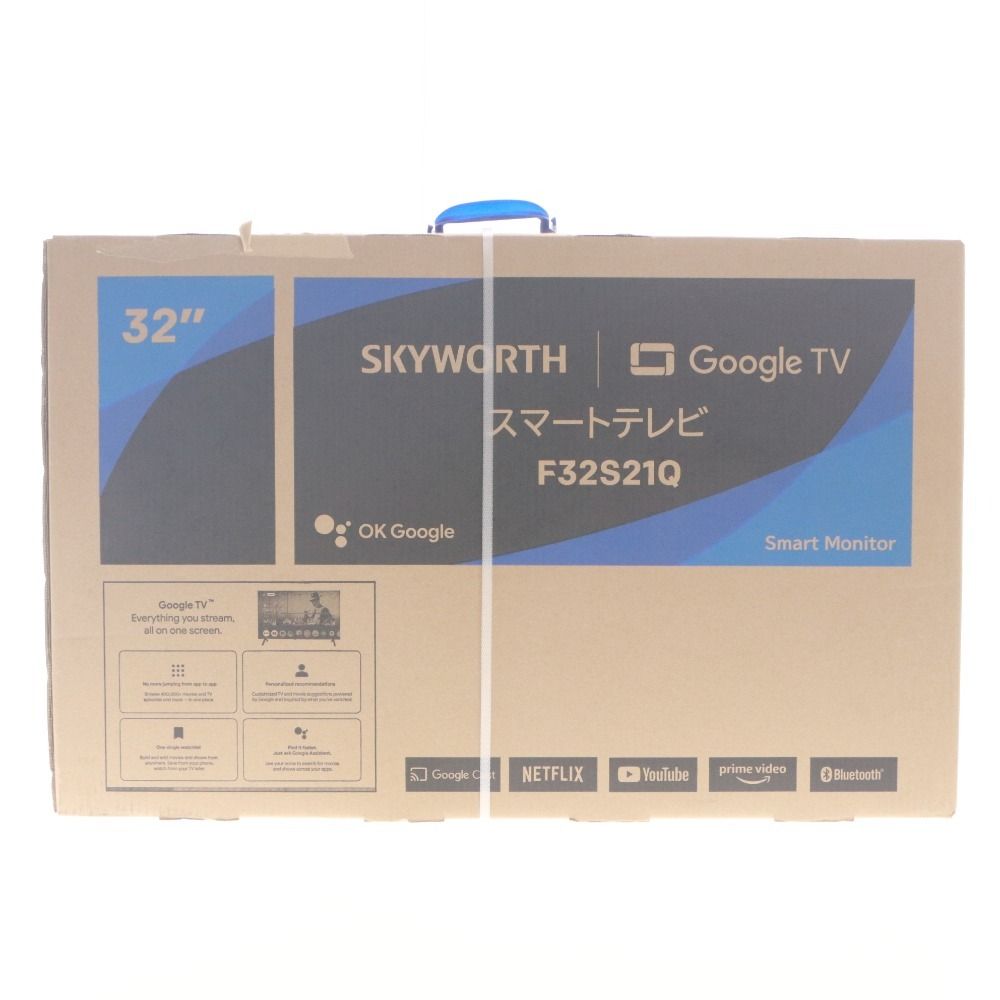 5864【未開封品】SKYWORTH 32 Google TV F32S21Q □ SKYWORTH スカイワース スマートテレビ F32S21Q チューナーレス