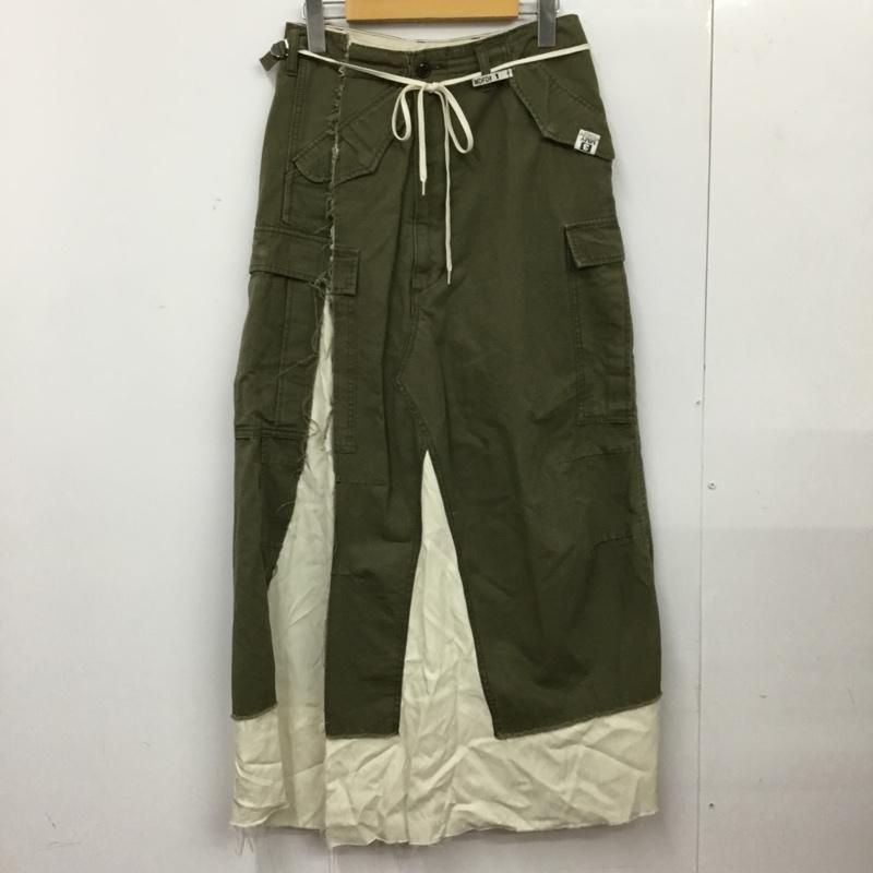 Maison MIHARA YASUHIRO メゾンミハラヤスヒロ スカート ロングスカート K13SK281 PANTS COMBINED SKIRT KHAKI