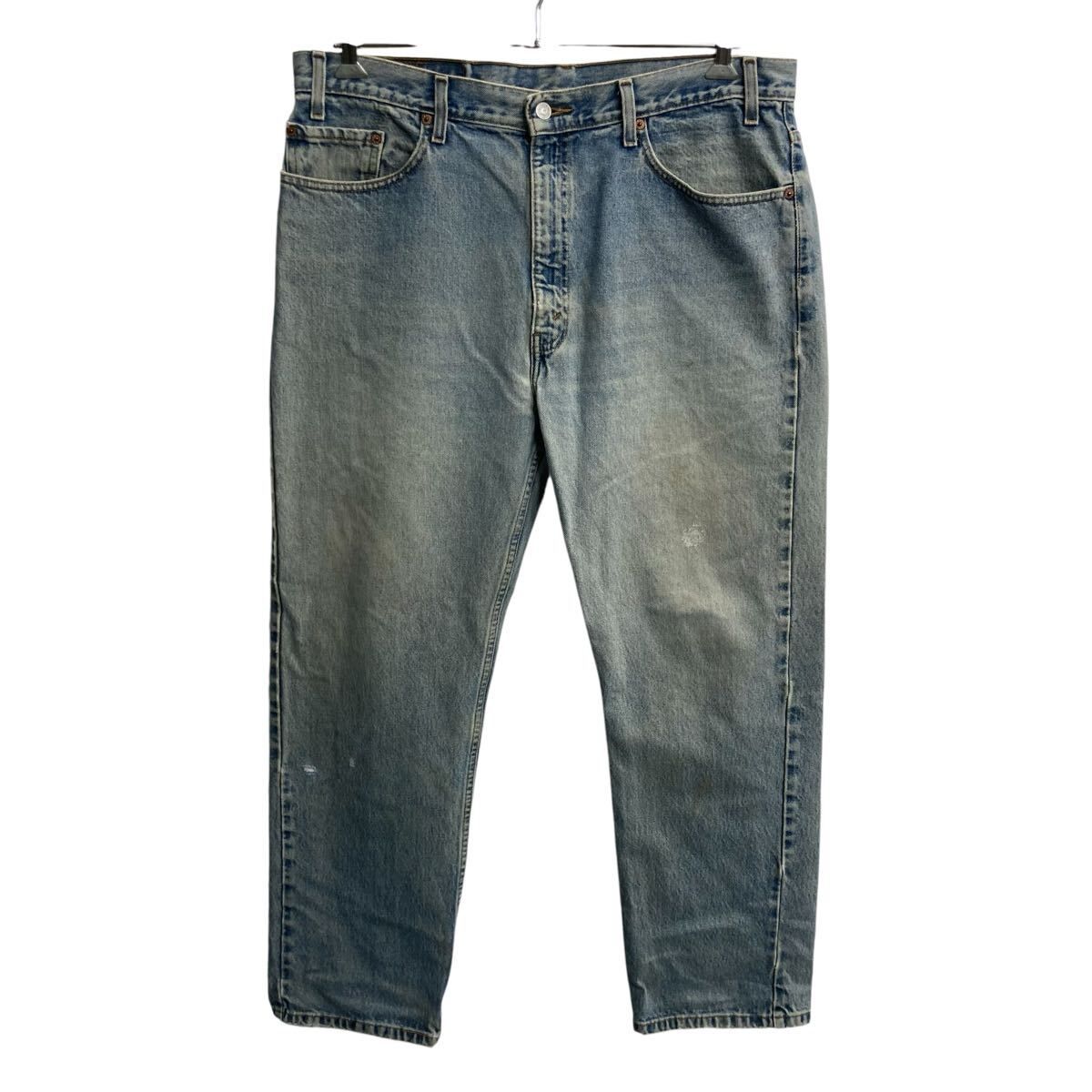 00s Levi's 505 デニムパンツ W38 ライトブルー リーバイス ジップアップ 00年製 紙タグ レギュラーフィット アメカジ ジーンズ 2606-885