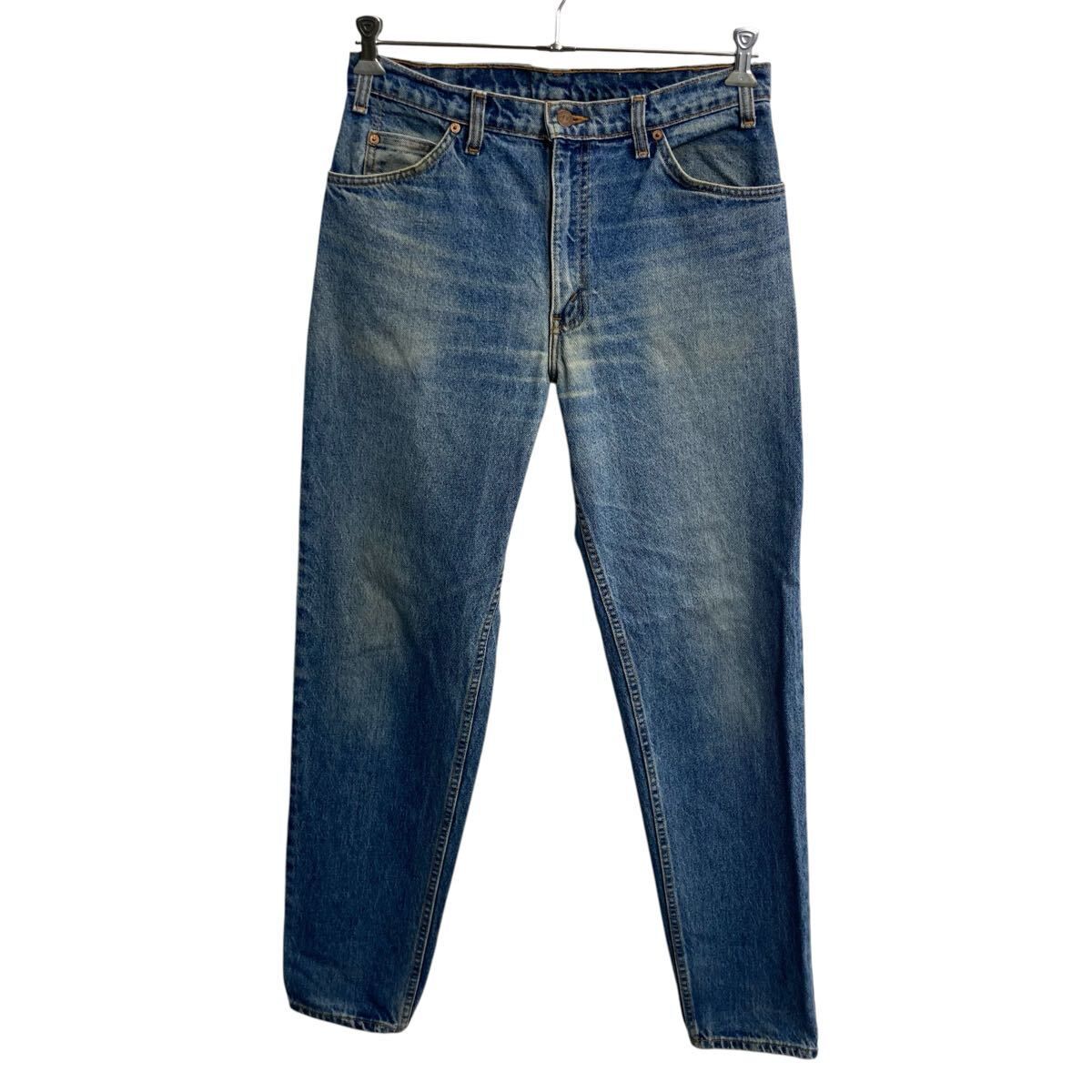 90～00s カナダ製 Levi's 550 デニムパンツ W33 ブルー リーバイス ジップアップ ～00年代 紙タグ コインポケット アメカジ 2606-893