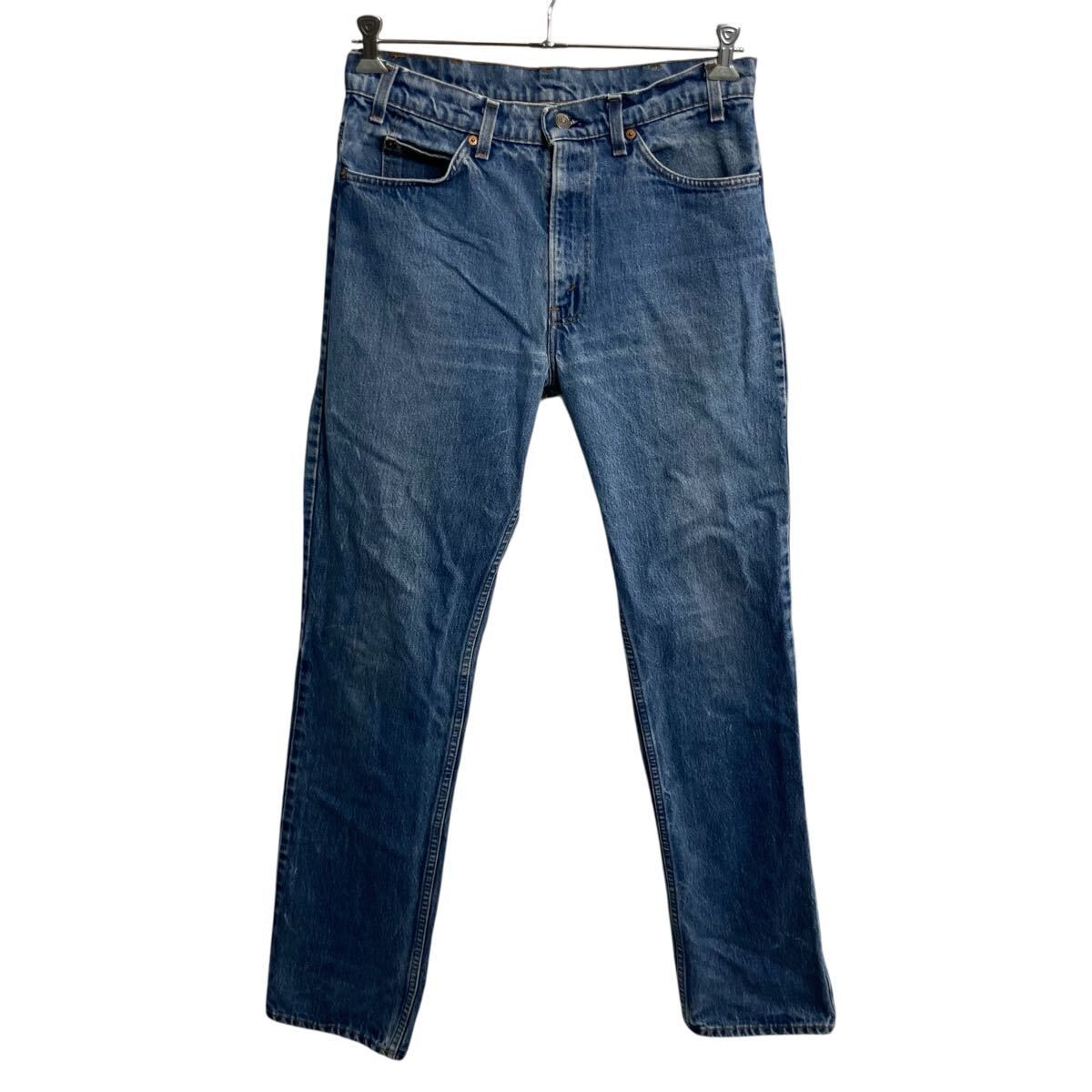 80～90s Levi's 509-0217 デニムパンツ W34 ブルー リーバイス ジップアップ ～90年代 紙タグ オレンジタブ アメカジ ジーンズ 2606-898