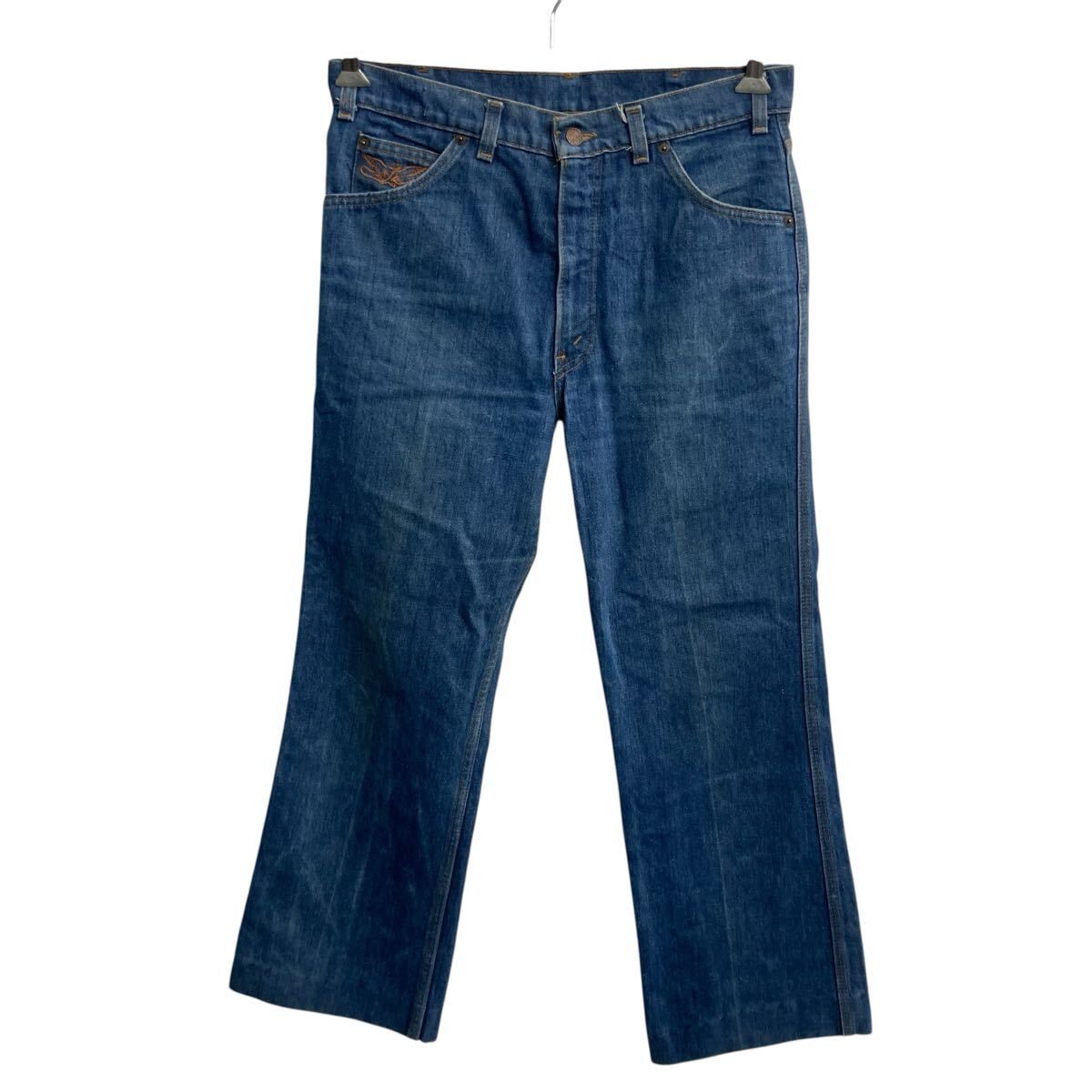 80s Levi's 22607 デニムパンツ W30 ブルー リーバイス タロンジップ ジップアップ 80年代～ オレンジタブ ワンポイント アメカジ 2606-900