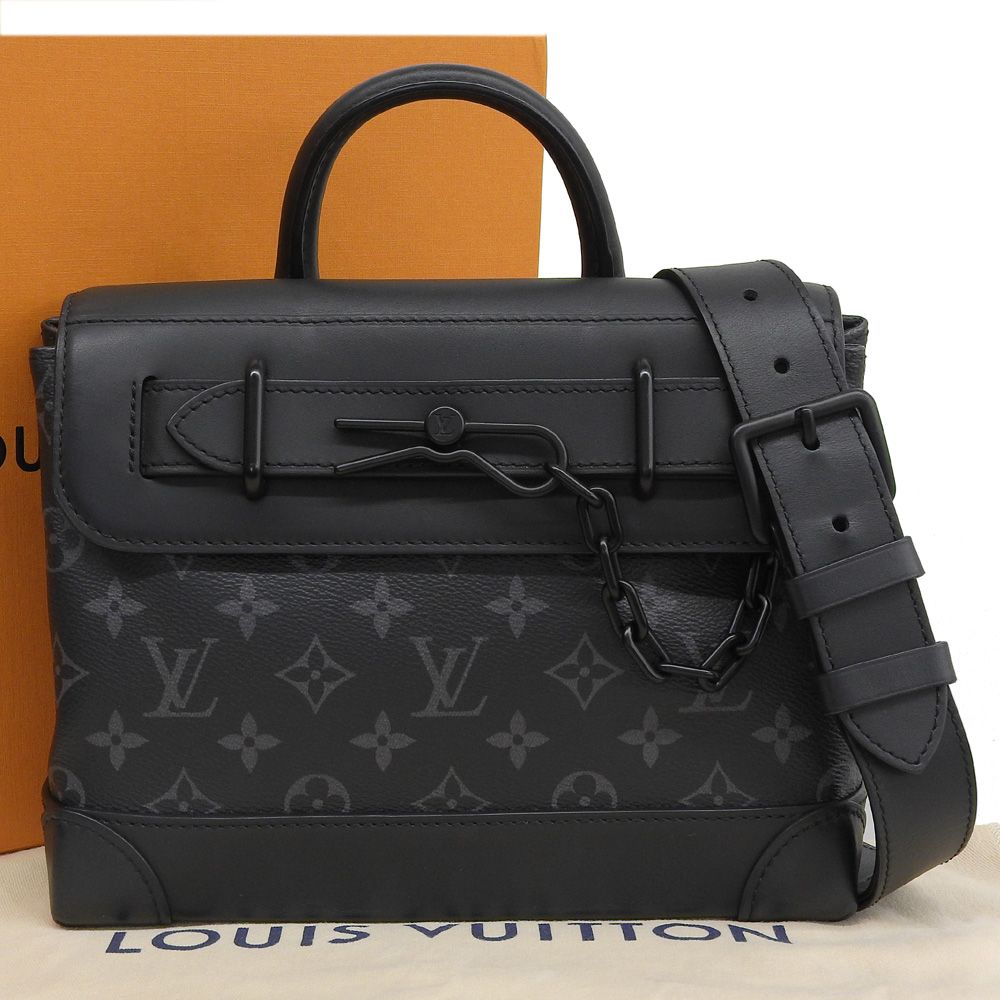 【本物保証】 箱・布袋付 ルイヴィトン LOUIS VUITTON モノグラム エクリプス スティーマーPM M46953 2WAYバッグ ショルダー ハンドバッグ
