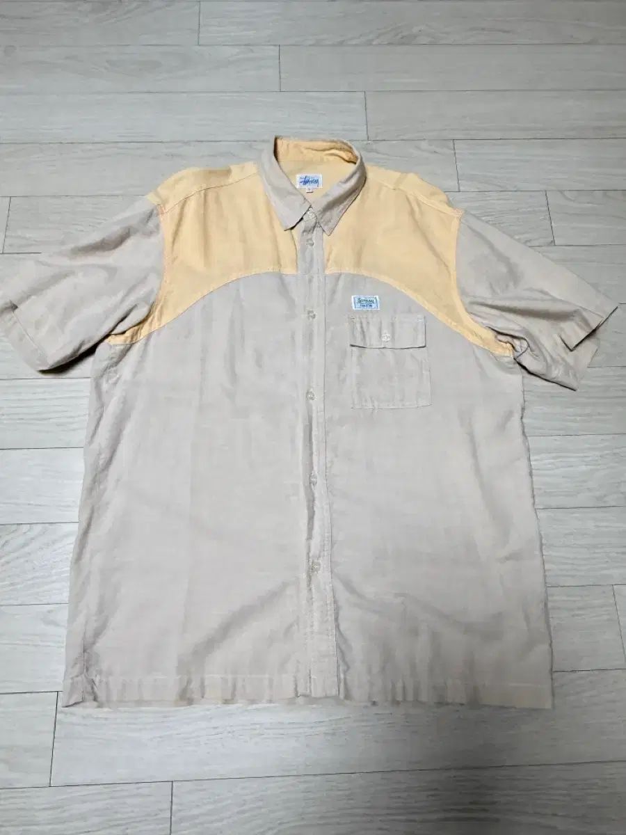 90s ヴィンテージ STUSSY ステューシー 半袖 ワークシャツ
