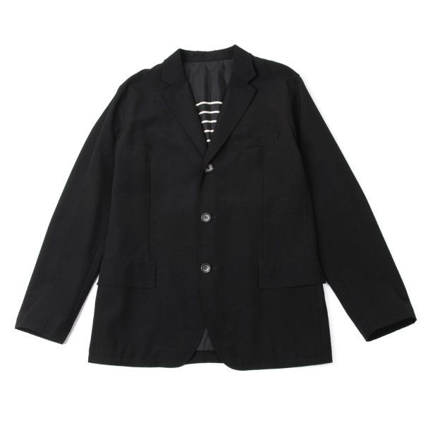 ジャンポールゴルチエ オムJean Paul GAULTIER HOMME ストライプライニングウールジャケット 黒50