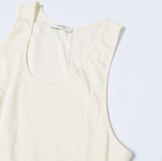 LEMAIRE ルメール ポルトガル製 Rib Debardeur スクープネック タンク 