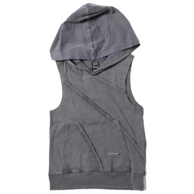 新品 PRANK PROJECT プランクプロジェクト 25SS Outsea American Sleeve Hoodie アウトシームアメリカンスリーブフーディー 31251415904 Free C.GRY ノースリーブ パーカー トップス g27275 7,350円