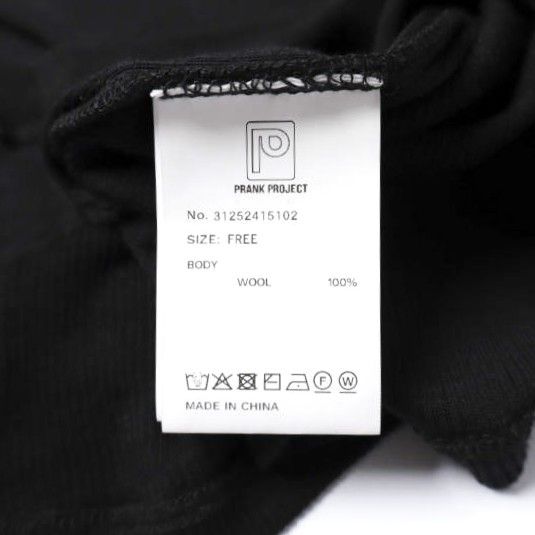 新品 PRANK PROJECT プランクプロジェクト 25AW Pure Merino Wool 