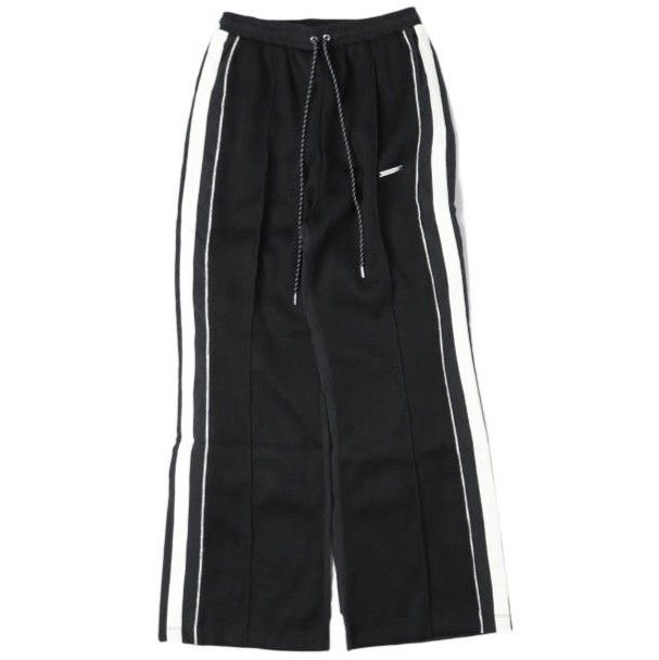 新品 PRANK PROJECT プランクプロジェクト 25SS Mesh Combi Line Pants メッシュコンビラインパンツ 31251465907 36 BLACK イージー トラック ジャージー ボトムス g27197