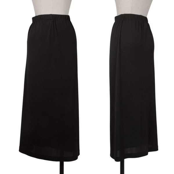 ヨウジヤマモト ノアールYohji Yamamoto NOIR ストレッチロングスカート 黒M位