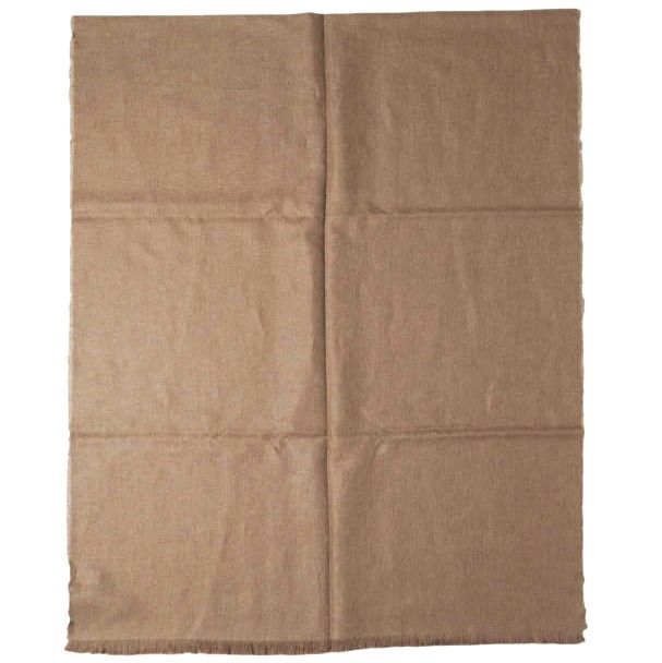新品 THROW スロー 日本製 HANNAH ライトリネンウールカシミヤストール 