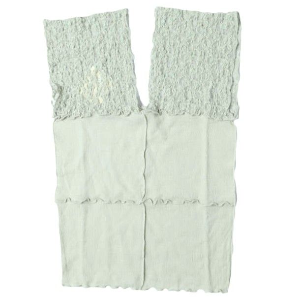 新品 BASERANGE ベースレンジ 25AW NEHRU TANK - Organic Cotton Lace & Fine Wool レース タンクトップ S CONTA GREEN 定価29,920円 トップス g27127