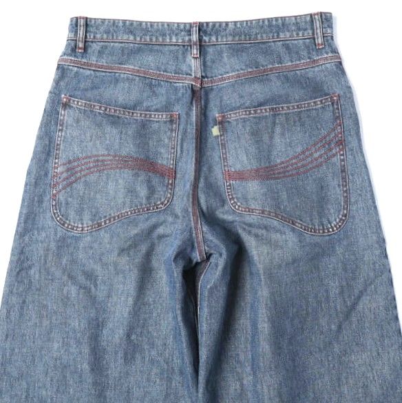 ERL イーアールエル 25SS イタリア製 BAGGY INDIANA DISTRESSED JEANS