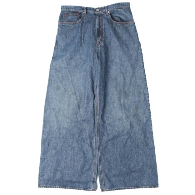 ERL イーアールエル 25SS イタリア製 BAGGY INDIANA DISTRESSED JEANS