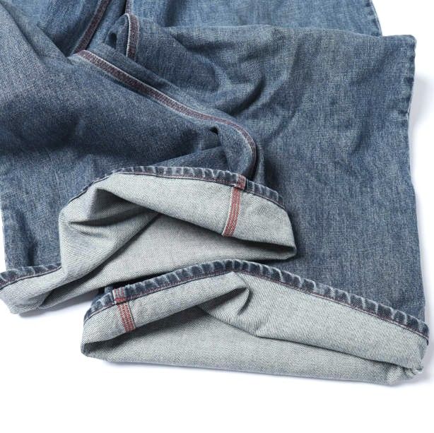 ERL イーアールエル 25SS イタリア製 BAGGY INDIANA DISTRESSED JEANS