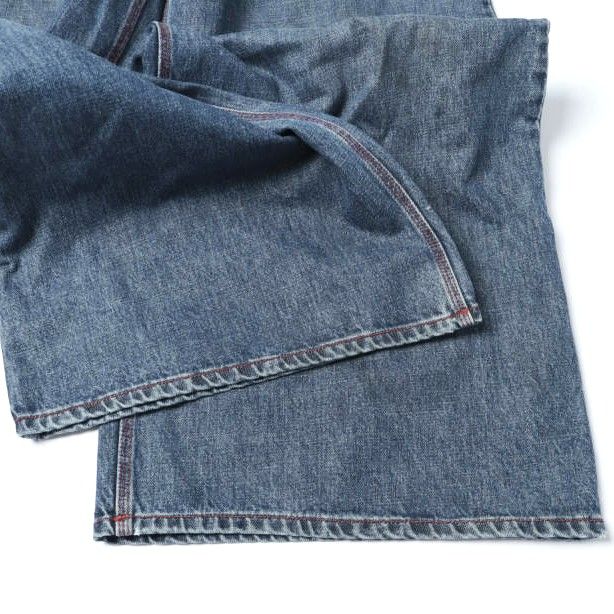 ERL イーアールエル 25SS イタリア製 BAGGY INDIANA DISTRESSED JEANS