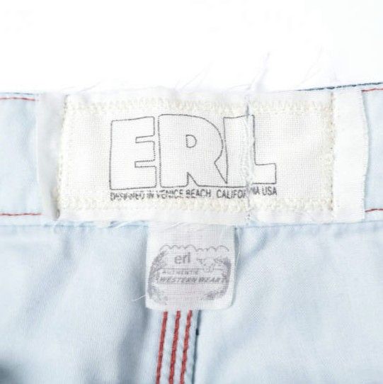 ERL イーアールエル 25SS イタリア製 BAGGY INDIANA DISTRESSED JEANS
