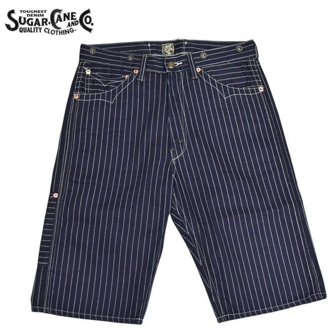 シュガーケーン SUGAR CANE SC51443 9oz. フィクションロマンス ウォバッシュ ストライプ ショーツ ショートパンツ メンズ sc51443